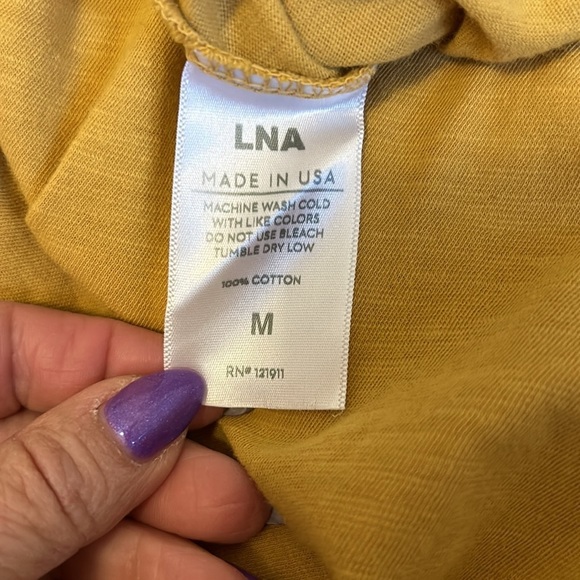 LNA Mayer Tee Midi Dress Honey Gold - Picture 8 of 8